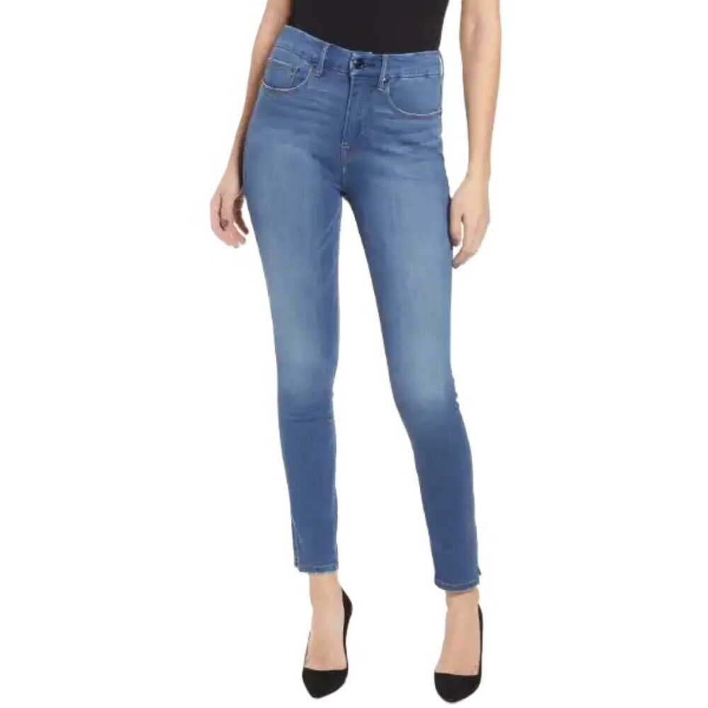 Good American | Good Waist Jeans | Slit Leg Skinny High Rise | Size 14